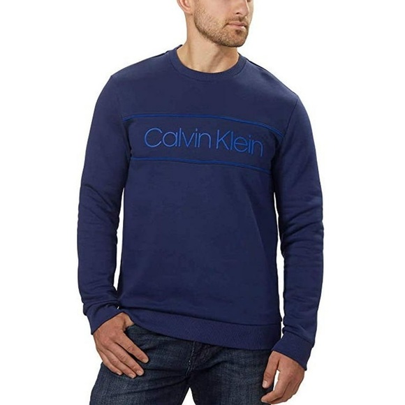 Calvin Klein Other - Calvin Klein Royal Blue Crewneck Sweater Men’s Sz M Casual Cozy Unisex Cotton